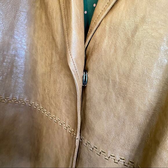 Anthropologie Hayden Embroidered Vegan Leather Jacket Size XS - Picture 4 of 8